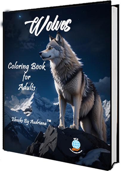 Majestic Wolves Coloring Book for Adults
